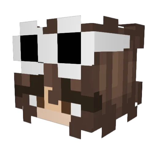 averylila Minecraft avatar head, 3D render