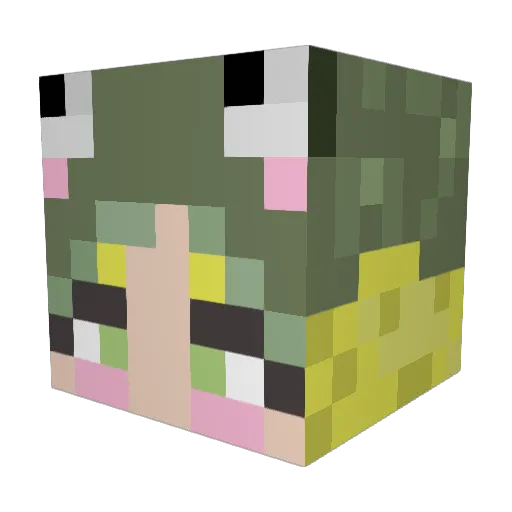 averypaigeg Minecraft avatar head, 3D render