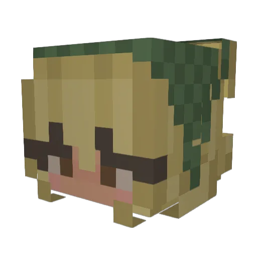 averyv_ Minecraft avatar head, 3D render