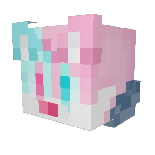 averywinters Minecraft avatar head, 3D render