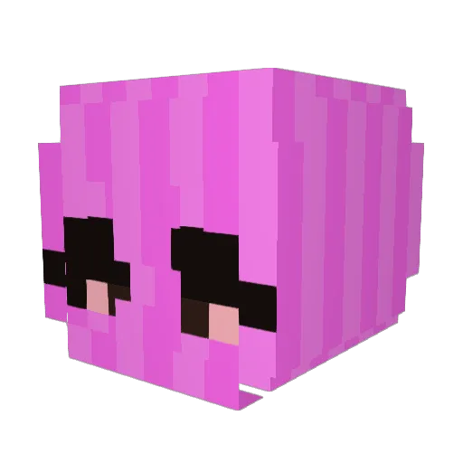 avgiex Minecraft avatar head, 3D render