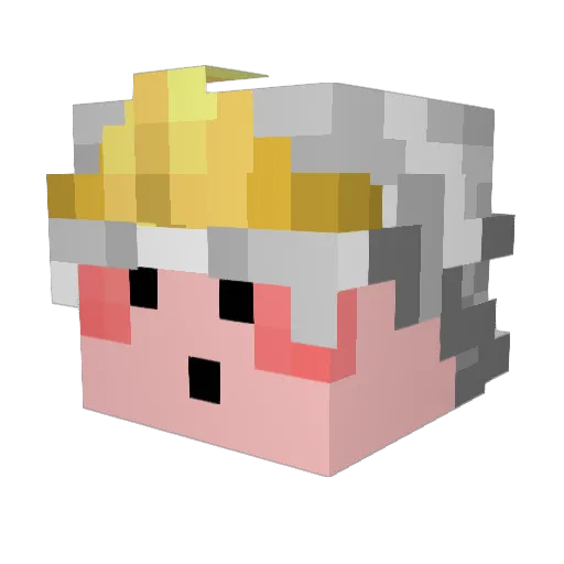 avgq Minecraft avatar head, 3D render