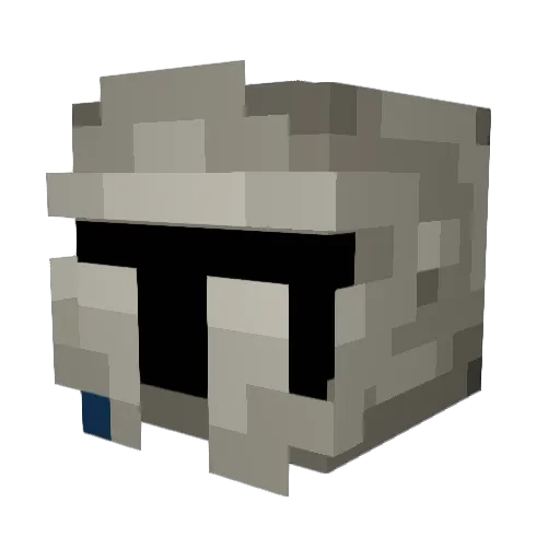 aviTRG Minecraft avatar head, 3D render