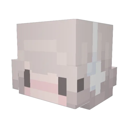 avi_va Minecraft avatar head, 3D render
