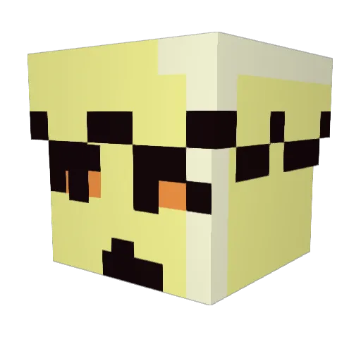aviaointhesky Minecraft avatar head, 3D render