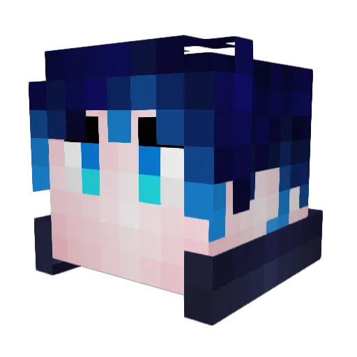 aviateur34 Minecraft avatar head, 3D render