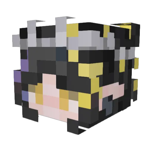aviationisthere Minecraft avatar head, 3D render