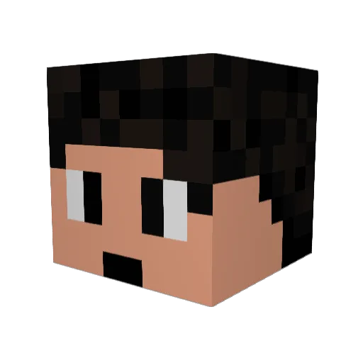 avichay22 Minecraft avatar head, 3D render