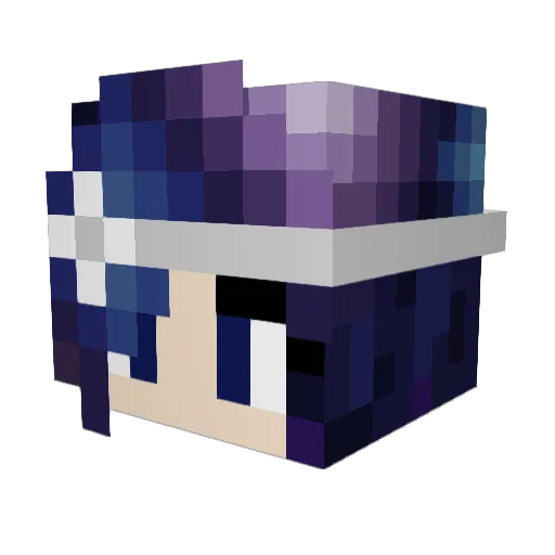 avidlavender Minecraft avatar head, 3D render