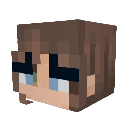 aviezx Minecraft avatar head, 3D render