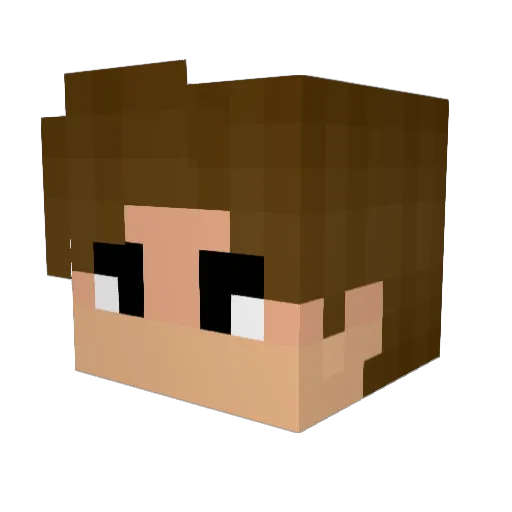 avinnotthorin Minecraft avatar head, 3D render
