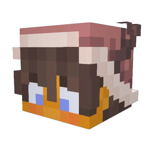 aviseibw Minecraft avatar head, 3D render