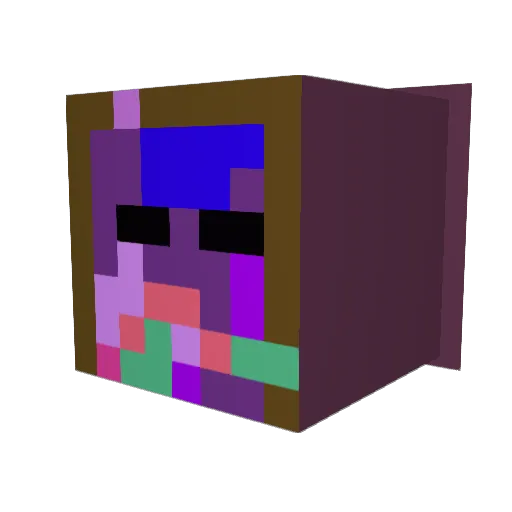 avitaaaa Minecraft avatar head, 3D render