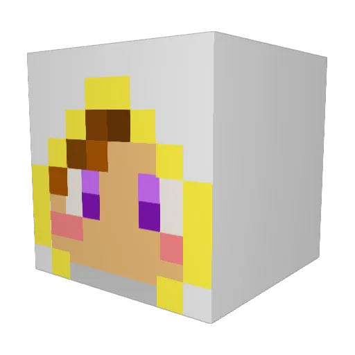 avital22 Minecraft avatar head, 3D render