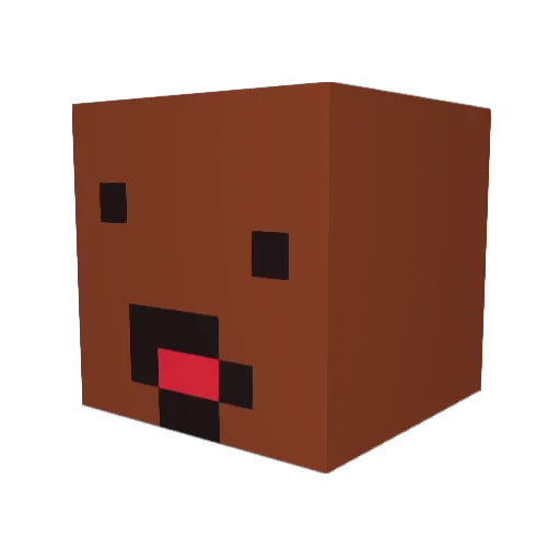 aviyonnn Minecraft avatar head, 3D render