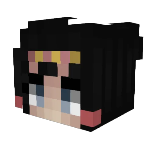 avkekoa Minecraft avatar head, 3D render