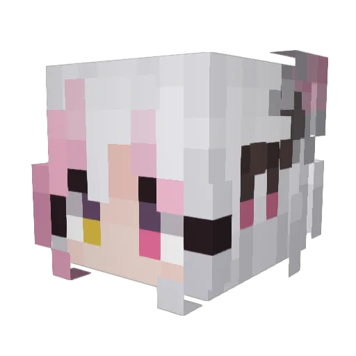 avmby Minecraft avatar head, 3D render