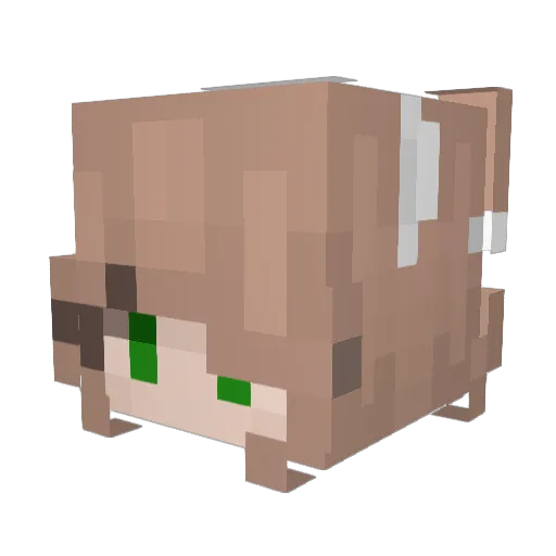 avmmy Minecraft avatar head, 3D render