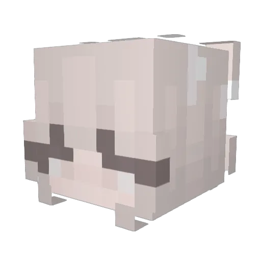 avmuska Minecraft avatar head, 3D render