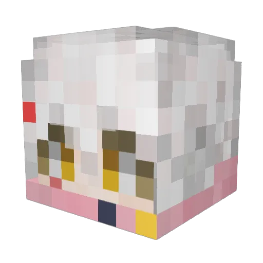 avner6969 Minecraft avatar head, 3D render