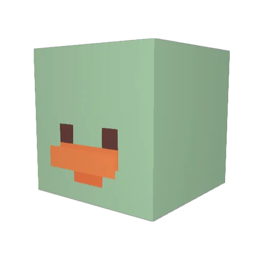 avocado_legend Minecraft avatar head, 3D render