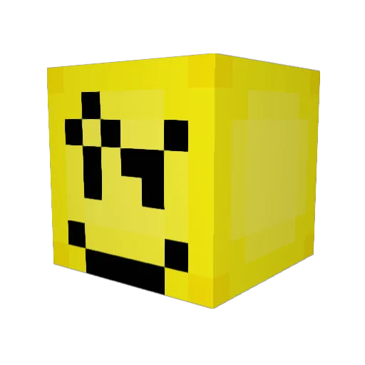 avoidru Minecraft avatar head, 3D render