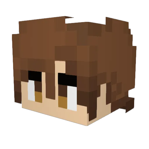avoleza Minecraft avatar head, 3D render