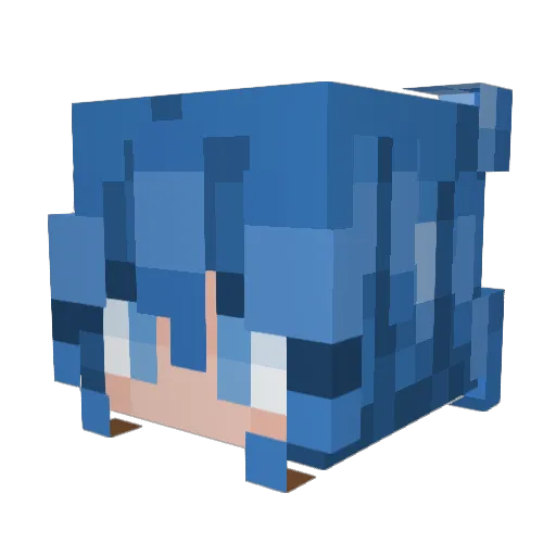 avologi Minecraft avatar head, 3D render