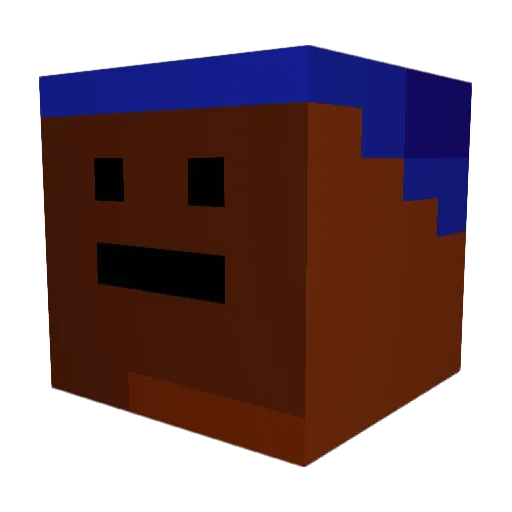 avortexity Minecraft avatar head, 3D render