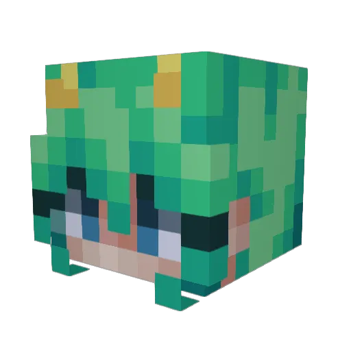 avoshy Minecraft avatar head, 3D render