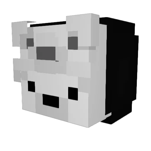 avot7 Minecraft avatar head, 3D render