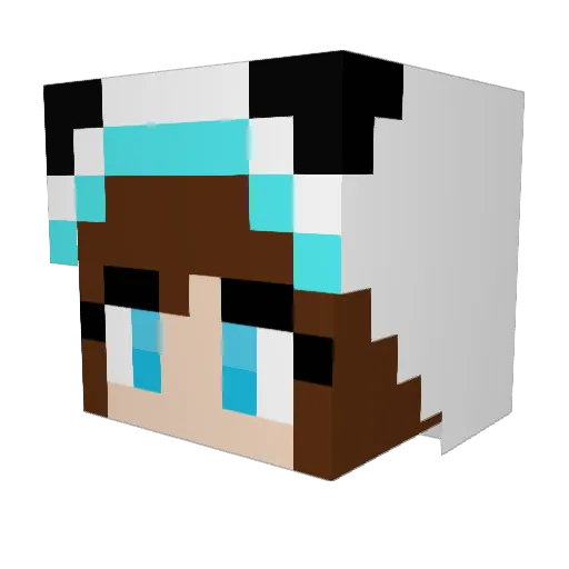avox123 Minecraft avatar head, 3D render