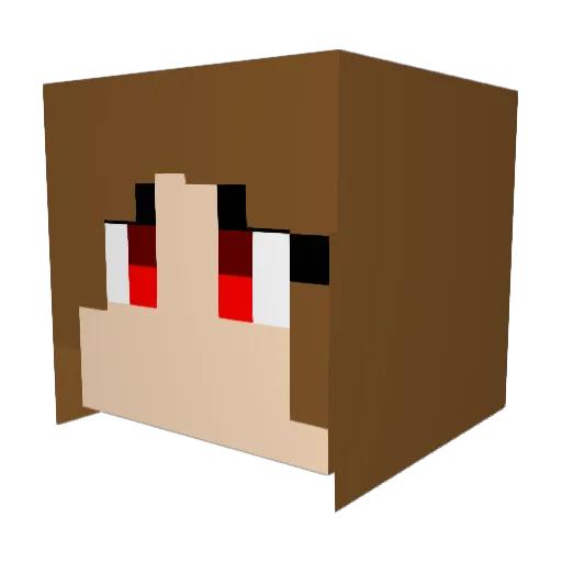 avragevanenjoyer Minecraft avatar head, 3D render