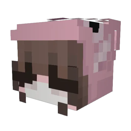 avrenus Minecraft avatar head, 3D render