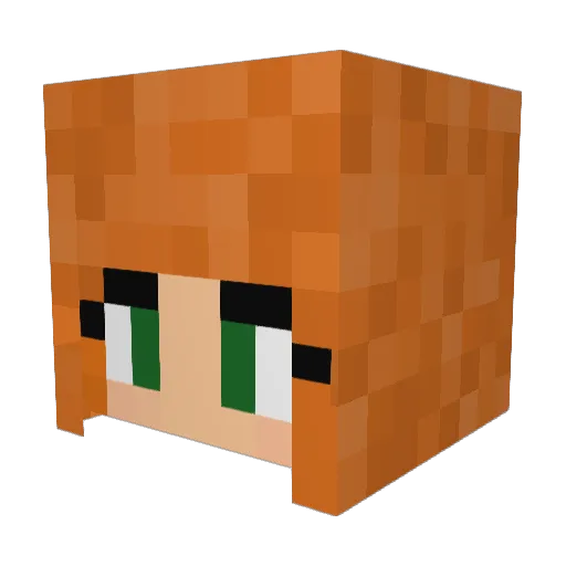 avsaroke Minecraft avatar head, 3D render