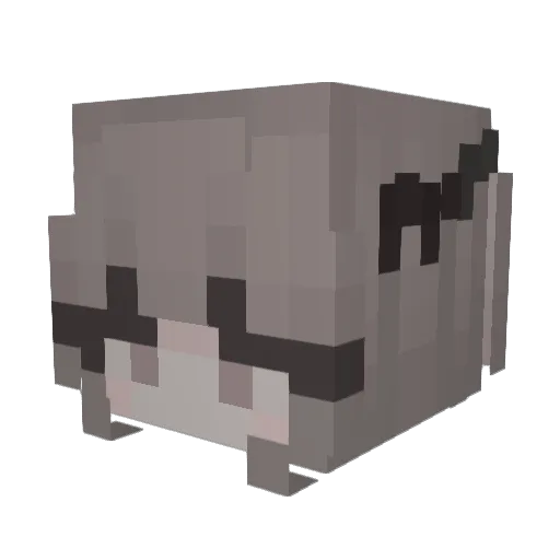 avssii Minecraft avatar head, 3D render