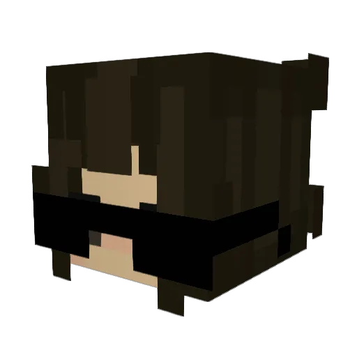 avveris Minecraft avatar head, 3D render