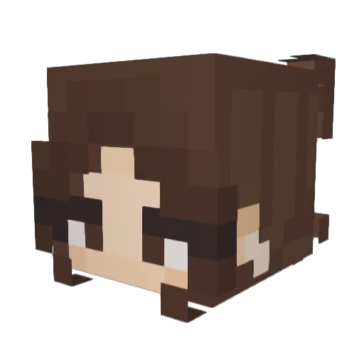 avvirtu129 Minecraft avatar head, 3D render