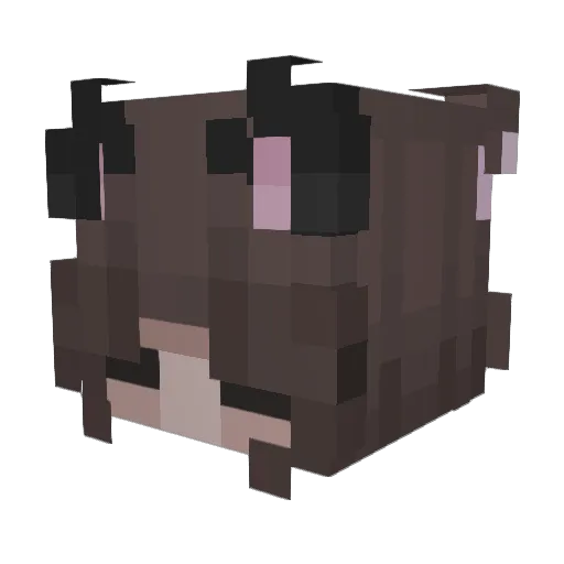 avwie Minecraft avatar head, 3D render
