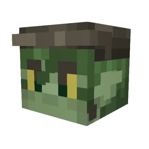 avxny Minecraft avatar head, 3D render