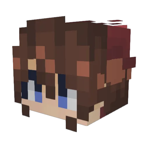 avxsz Minecraft avatar head, 3D render