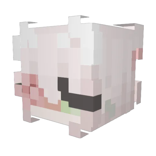 avy0x Minecraft avatar head, 3D render