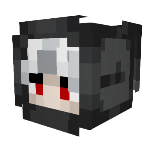 avyuzt Minecraft avatar head, 3D render