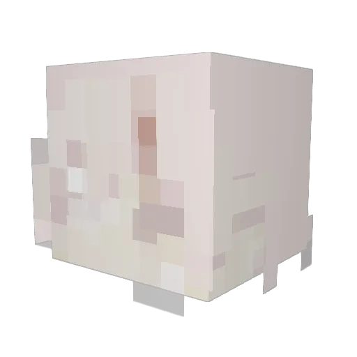 avzym Minecraft avatar head, 3D render