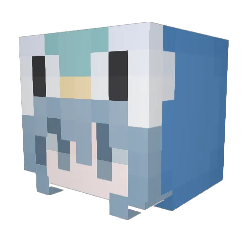 aw0livia Minecraft avatar head, 3D render