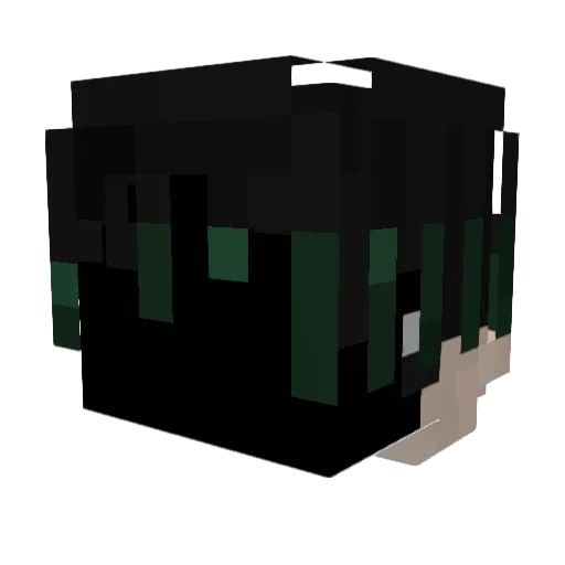 aw7 Minecraft avatar head, 3D render