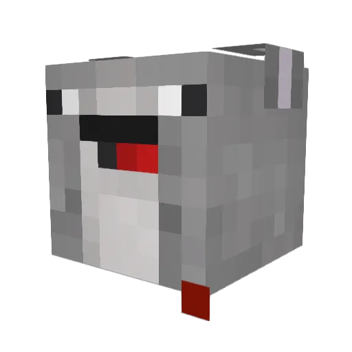 awabbs Minecraft avatar head, 3D render