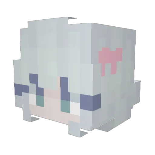 awacoop Minecraft avatar head, 3D render