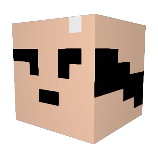 awareness321 Minecraft avatar head, 3D render