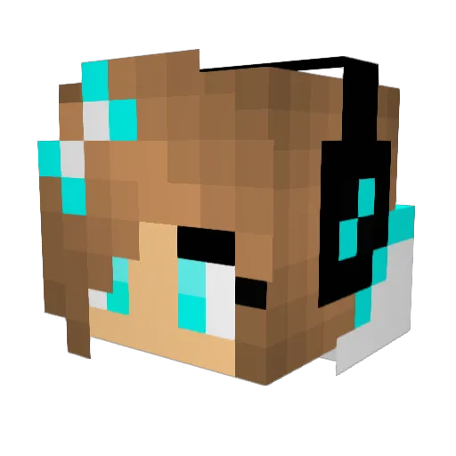 awas317 Minecraft avatar head, 3D render